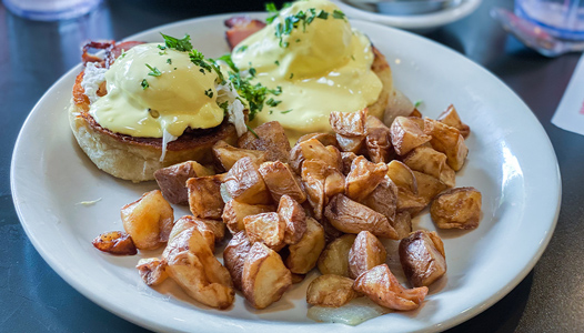 Max and Louie's Classic Benedict