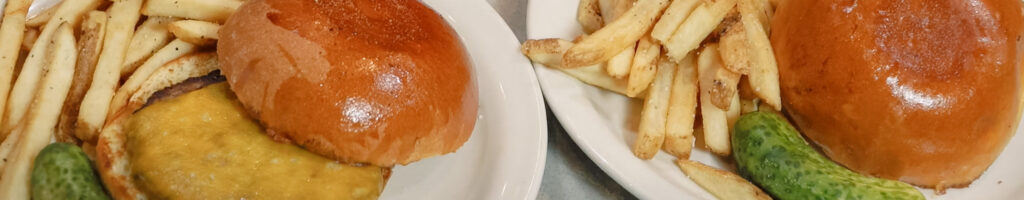 kids cheeseburgers at max and louie's new york diner